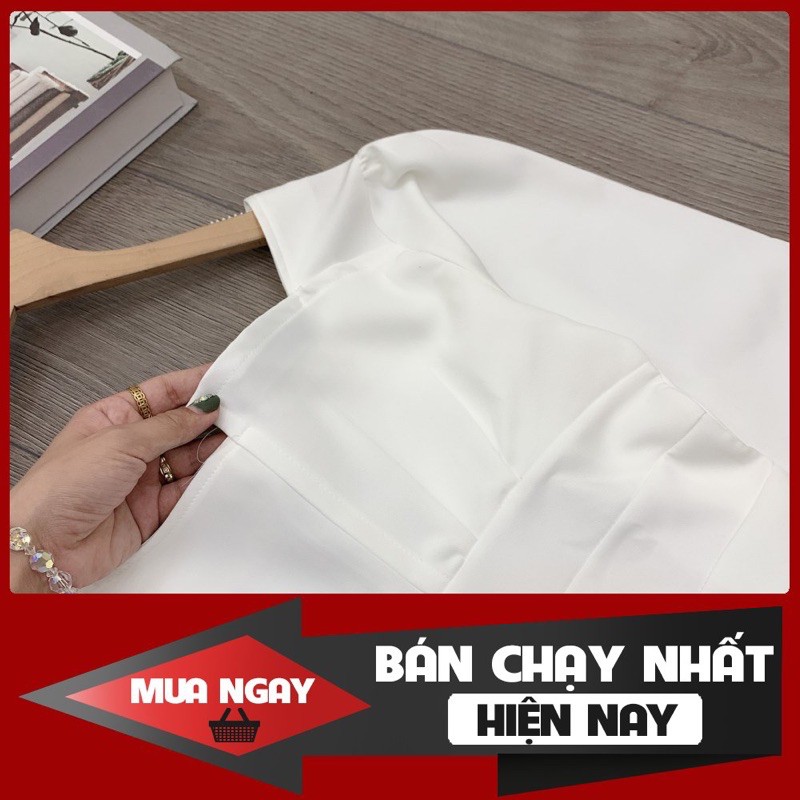 Váy Trắng Maxi Cực Sang Chảnh Diện Đám Cưới NYC Thì [ 𝐅𝐑𝐄𝐄 𝐒𝐇𝐈𝐏 ] - Chất Tuyết Mưa Qc Cao Cấp Cực Dầy Dặn -Tôn Dáng Lắm