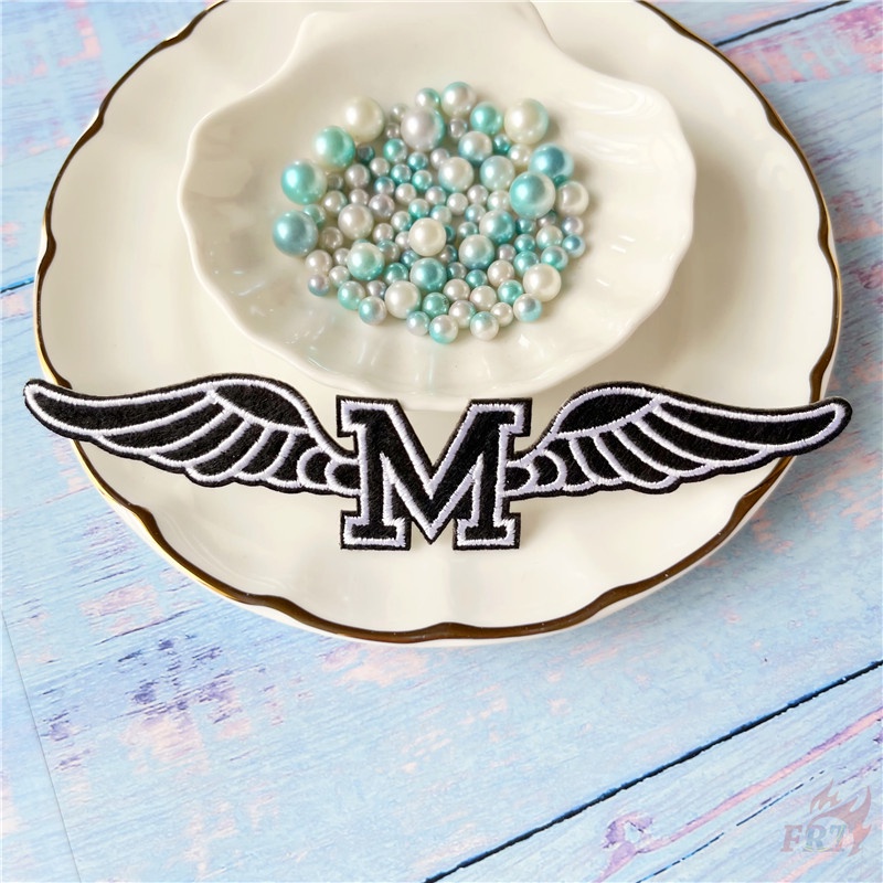 ☸ Sticker Hình Đầu Lâu Và Cánh Đại Bàng Dán Trang Trí Quần Áo ☸ 1 Miếng Dán Ủi Trang Trí Quần Áo