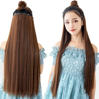 Tóc giả Wigsin nối dài thẳng/xoăn tổng hợp một mảnh