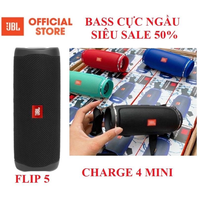 [FREESHIP CHÍNH HÃNG] Loa Bluetooth JBL Charge 4+ Mini bass tốt khoẻ - có dây đeo Version 2021