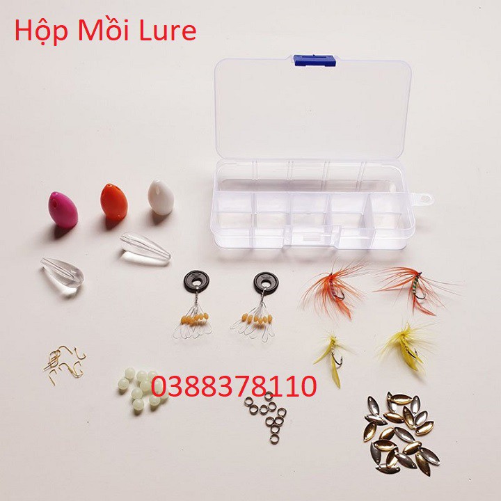 Hộp Mồi Câu Lure Gồm Mồi Muỗi, Hạt Gạo Thần Kỳ Và Các Phụ Kiện Câu Lure - 1