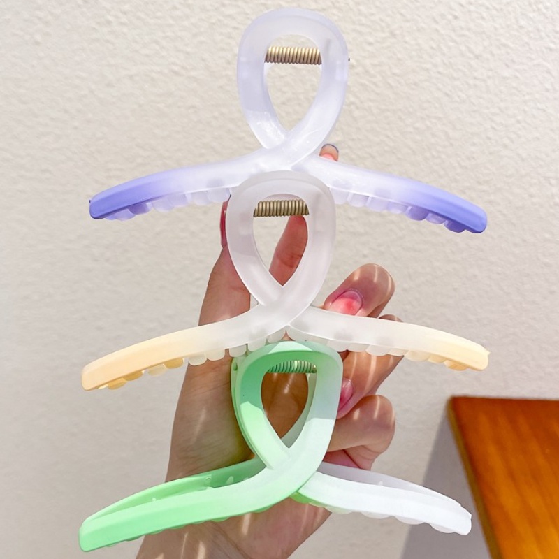 Kẹp Tóc Cỡ Lớn Màu Gradient Phong Cách Hàn Quốc Thời Trang Cho Nữ