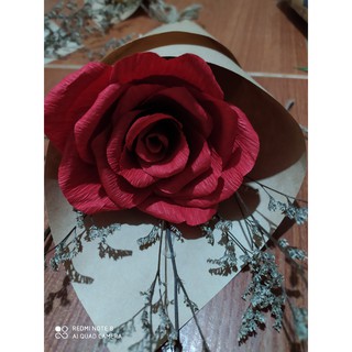 Bó Hoa Hồng Giấy Nhún