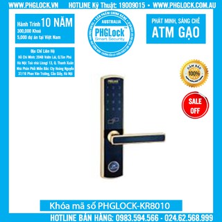 KHÓA CỬA ĐIỆN TỬ THẺ TỪ PHGLOCK KR8010