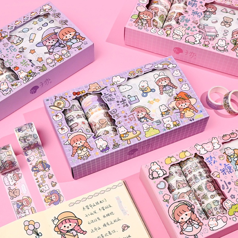20 Miếng Dán Trang Trí Dễ Thương Cho Nhật Ký / Sổ Tay DIY
