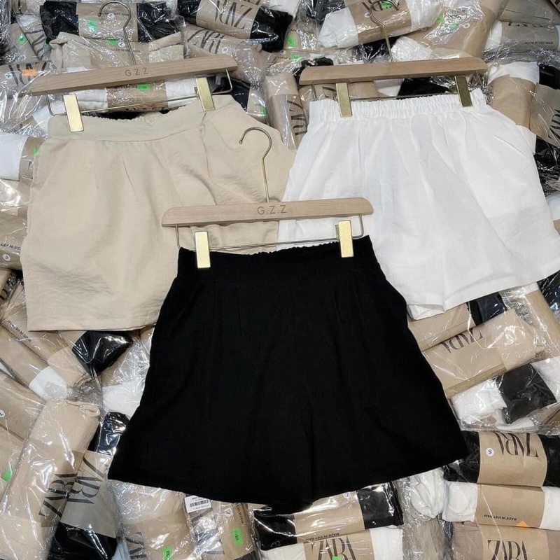 [SIEU SALE] Combo 3 quần đùi Za.ra đùi chất đũi mát rượi-có chun sau free size(ảnh chụp thật) | BigBuy360 - bigbuy360.vn