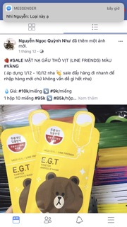COMBO 30 MIẾNG MẶT NẠ LINE FRIEND