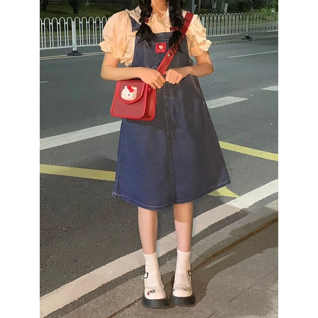 Túi Đeo Vai Hình Mèo Hello Kitty Phong Cách retro Cá Tính Mới Cho Nữ