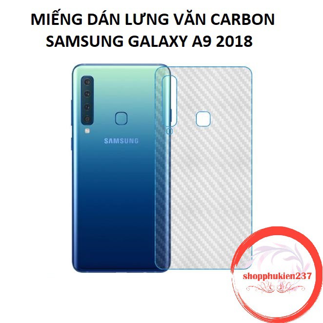 MIẾNG DÁN CARBON SS GALAXY A7 2018, A9 2018 MIẾNG DÁN DẺO VÂN CARBON