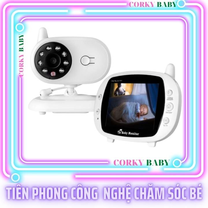 Máy Báo Khóc Baby Monitor Full HD 3,5inh – mbk05