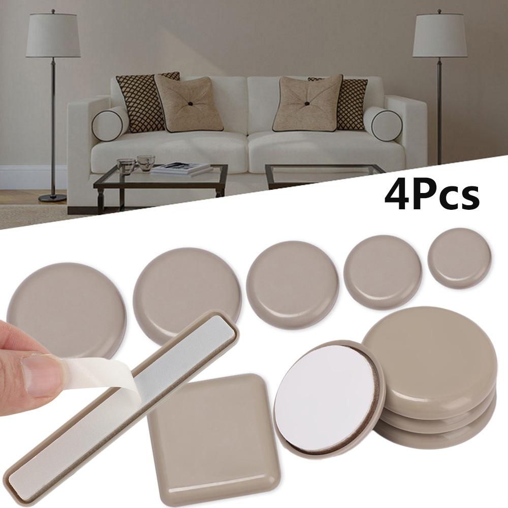 BORAG Set 4 Miếng Đệm Chân Bàn / Ghế Sofa Tự Dính Chống Va Chạm Dễ Di Chuyển