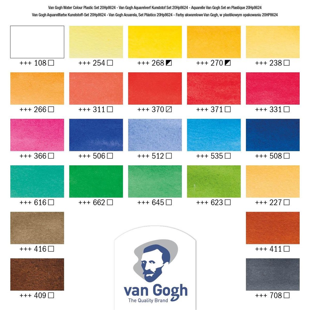 P2 Màu Van Gogh tuýp lẻ pan lẻ - Màu Vangogh đủ mã