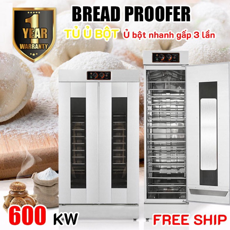 Tủ Ủ/Lên Men Bột Bánh Mì, Thực Phẩm PF16 Loại 16 Tầng. Dễ Sử Dụng, Tiết Kiệm Điện, Tốc Độ Cao. Thương Hiệu SGE Thailand