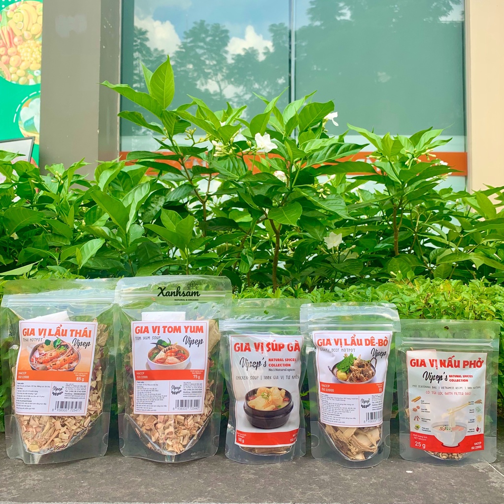 Gia Vị Nấu Phở/Lẩu/Tomyum/Súp Gà Vipep - Xanhsam Organic