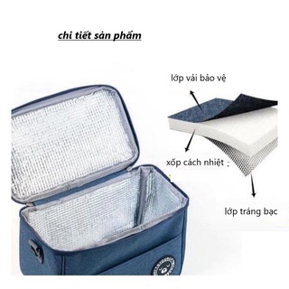 Túi giữ nhiệt,túi đựng hộp cơm cắm điện 2 tầng ,túi bảo quản thức ăn thiết kế sang trọng đẹp mắt TTC07