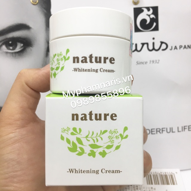 Kem dưỡng làm trắng da ban đêm Nhật Bản Naris Nature Whitening Cream