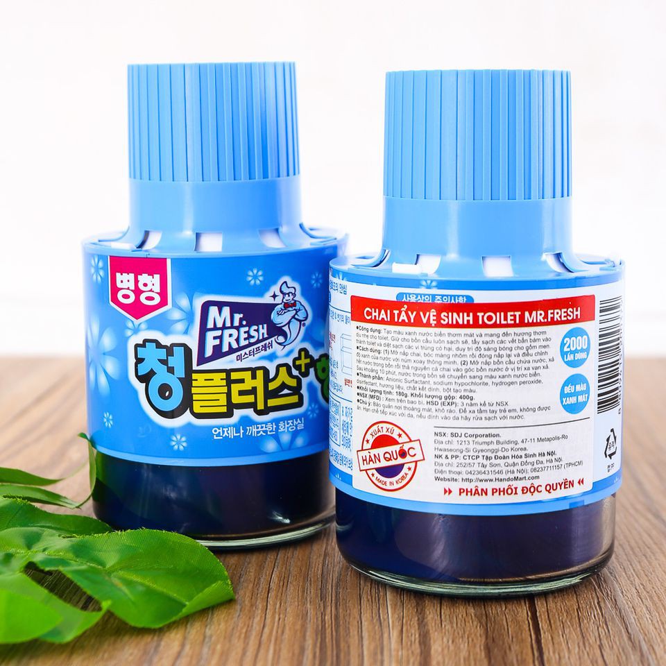 Bộ 2 chai thả bồn cầu diệt khuẩn thơm mát Hàn Quốc