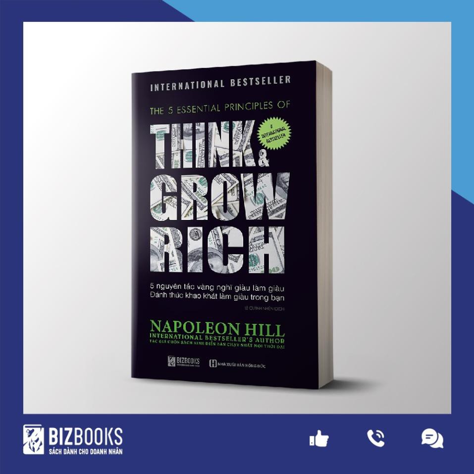 Sách - Think And Grow Rich- 5 Nguyên Tắc Vàng Nghĩ Giàu Làm Giàu   [BizBooks]