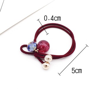 Dây cột tóc, buộc tóc kết hợp hình đá , hạt sang trọng (BT 57)