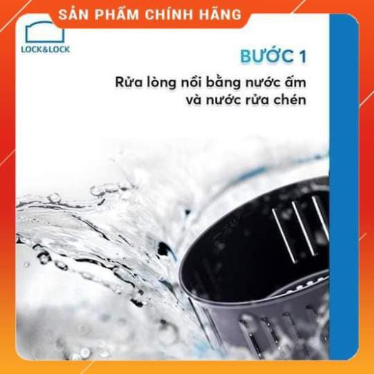 NỒI CHIÊN KHÔNG DẦU ĐIỆN TỬ LOCK&amp;LOCK EJF351BLK (5.2L) (Màu đen)- Hàng chính hãng Huy