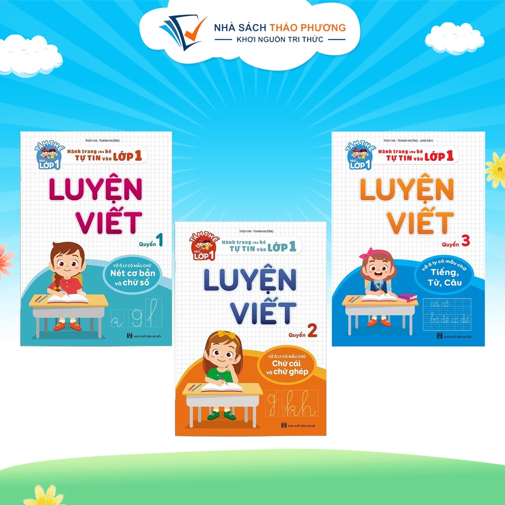 Sách - Luyện viết (Bộ 3 quyển lẻ) - Hành trang cho bé tự tin vào lớp 1