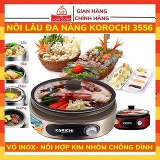 Nồi Lẩu Điện Đa Năng [ CAO CẤP ] Nồi Lẩu Điện KORICHI KRC3556