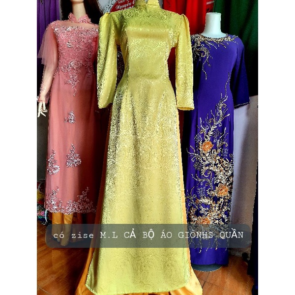 Áp dài gấm tay phồng  ......................