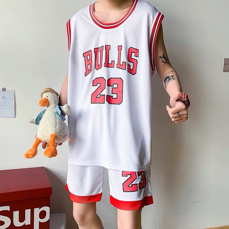 Set bộ thể thao bóng rổ chất lưới - Bulls 23