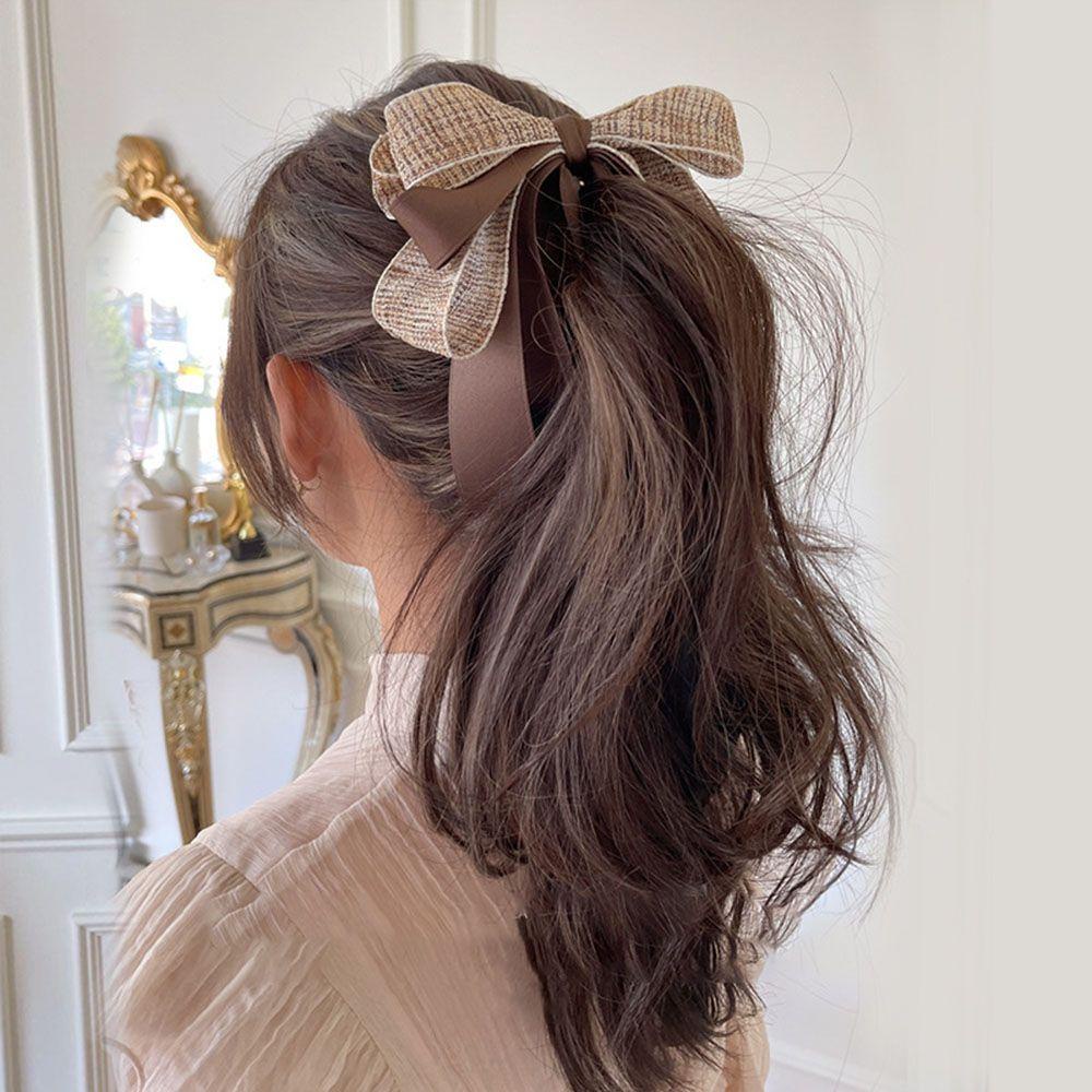 Kẹp Tóc Đuôi Ngựa Hình Nơ / Cá Mập Cho Nữ