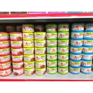 combo 4 lon pate cho chó mèo Natu Fit 160gr