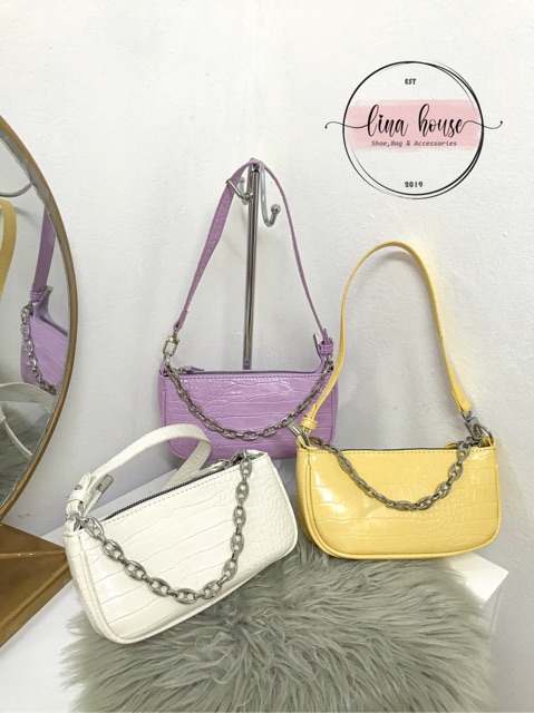 TÚI KẸP NÁCH QUAI XÍCH BẠC ( kèm hình thật ) | BigBuy360 - bigbuy360.vn