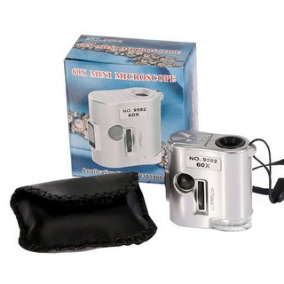 Kính lúp mini 60X V2  có đèn Led .
