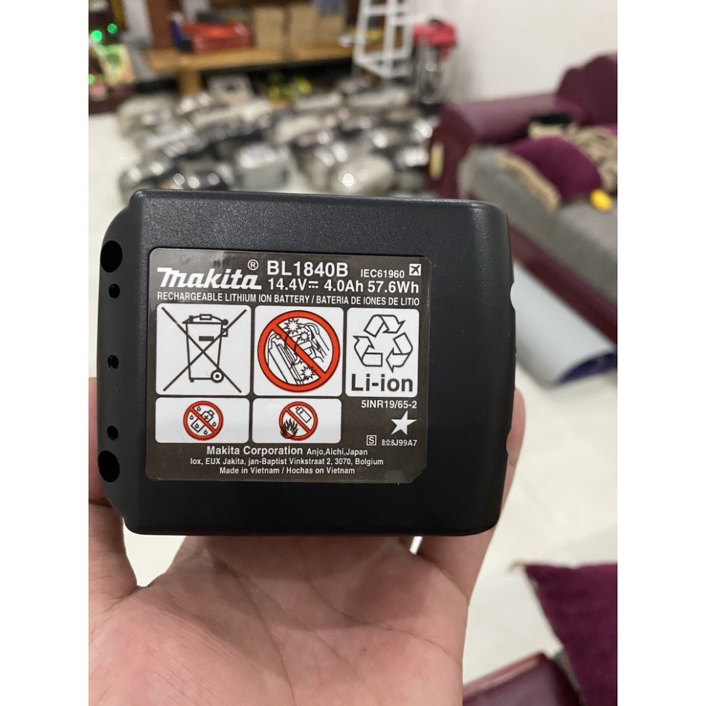 Pin Makita 14.4V 5ah Cell samsung 25R nhận sạc zin