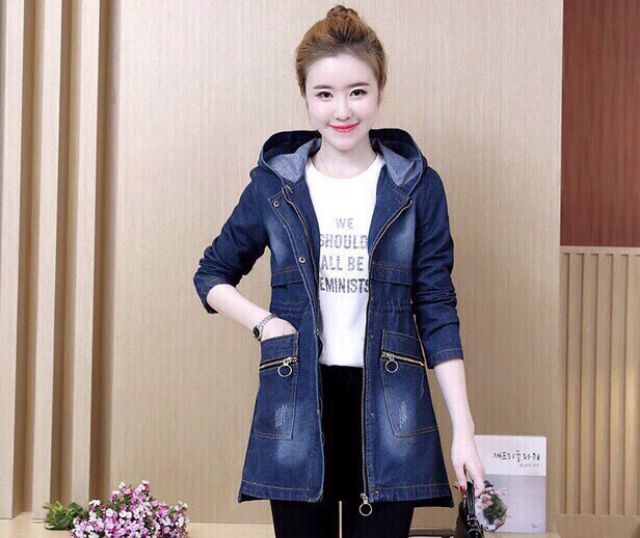 ÁO KHOÁC JEAN FORM DÀI