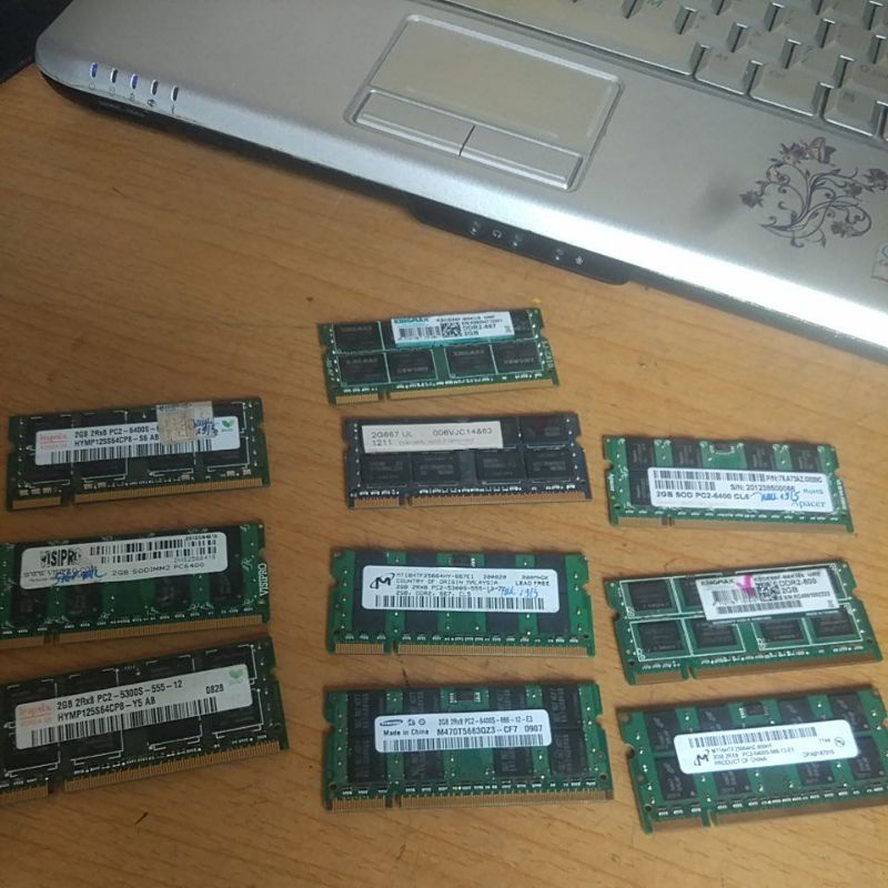Sỉ 10 ram laptop ram ddr2 2gb tháo máy ok