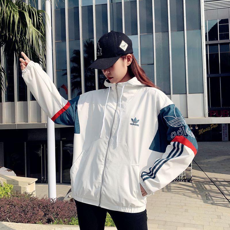 Áo Khoác Adidas Có Mũ Chất Liệu Cotton Cao Cấp Thời Trang