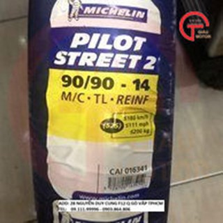 MICHELIN - VỎ LỐP XE MÁY MICHELIN SIZE 90.90-14 TL/TT PILOT STREET 2 CHÍNH HÃNG