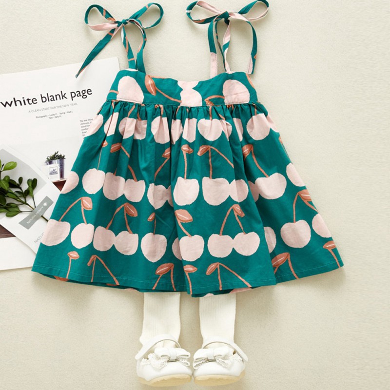 Baby Girls Summer Strap Dress Kids Dresses
