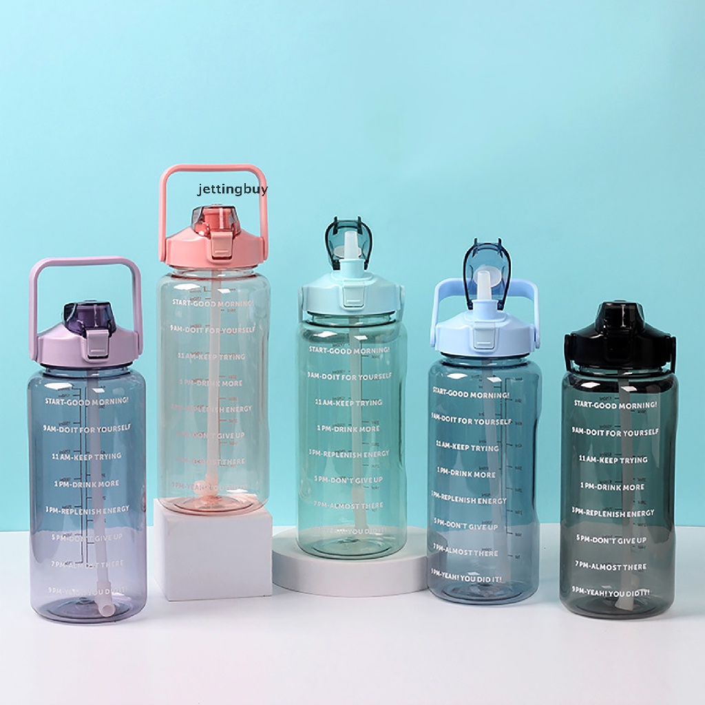 Bình nước thể thao JETTING kèm ống hút tiện dụng cho nữ 2l