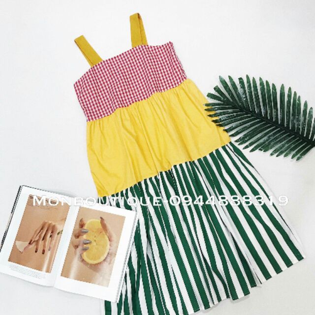 Đầm nhiều màu đi biển | BigBuy360 - bigbuy360.vn