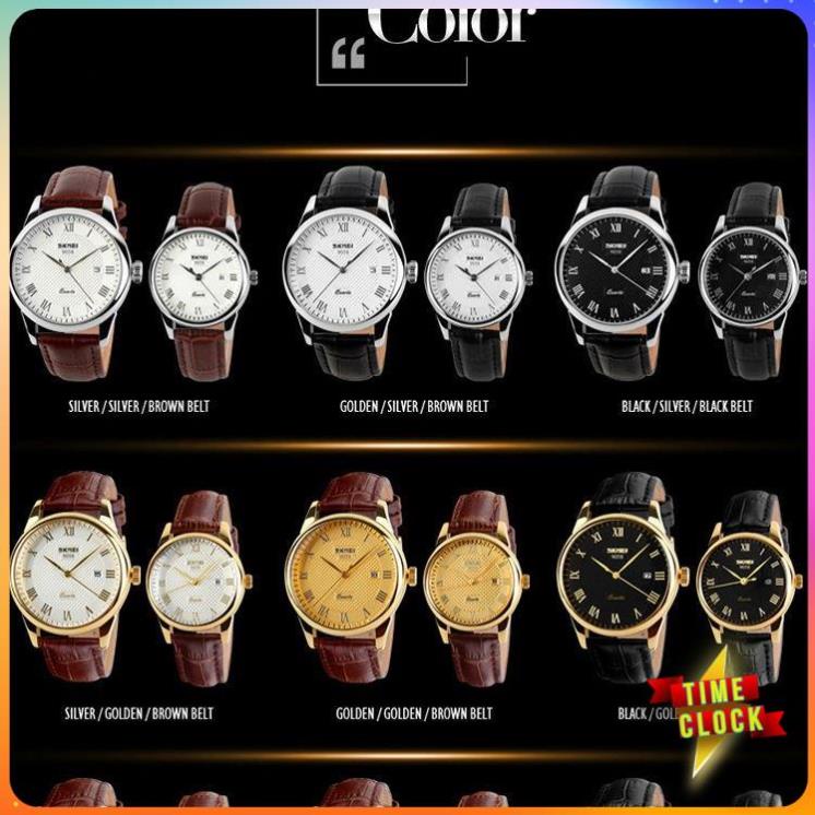 Đồng hồ nữ dây da SKMIE,Doanh nhân Đồng hồ thạch anh Thời trang mới Dây da không thấm nướC,BH 12 tháng