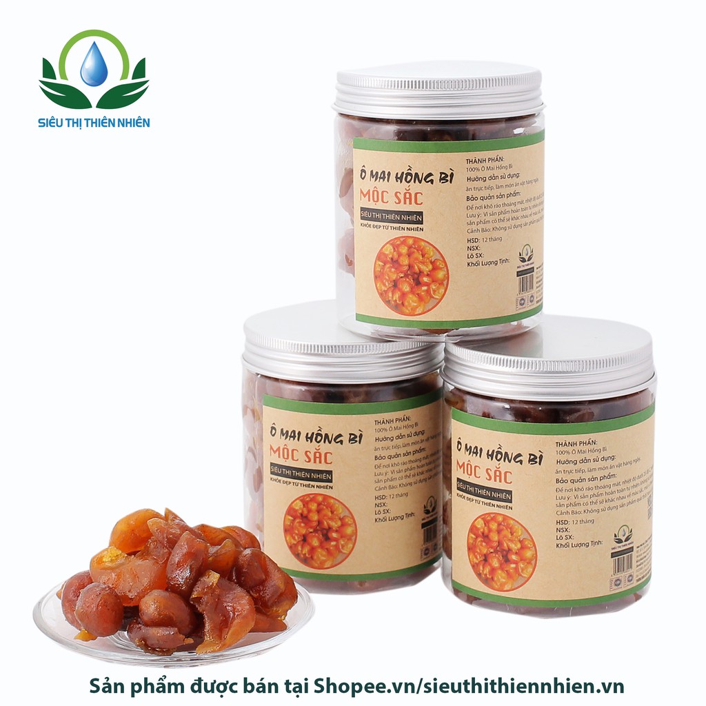 Ô mai hồng bì Mộc Sắc, hoàng bì xí muội hạ sốt, giải cảm nguyên chất của siêu thị thiên nhiên