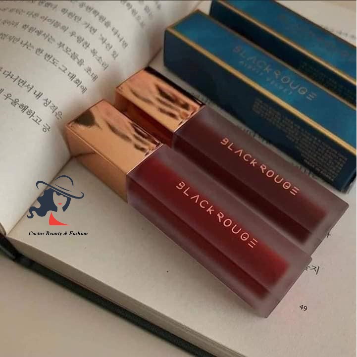 ( New Ver 5 + Ver 6 ) Son kem lì  Black Rouge Air Fit Velvet Tint Color Blueming On Your Lips | Thế Giới Skin Care