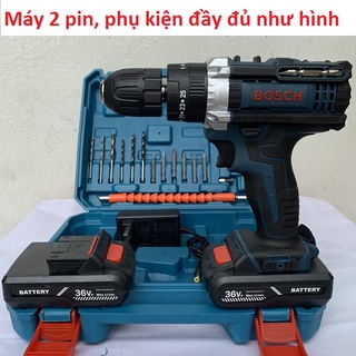Máy khoan pin bắt vít Boh 36v 3 chức năng, bắt vít khoan tường có búa