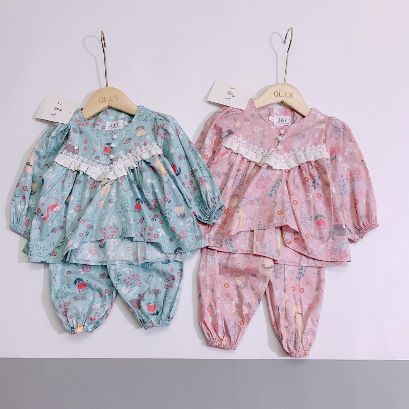 BÁN SỈ BỘ THÔ PHỐI CỔ REN CÚC NGỌC BÉ GÁI B73