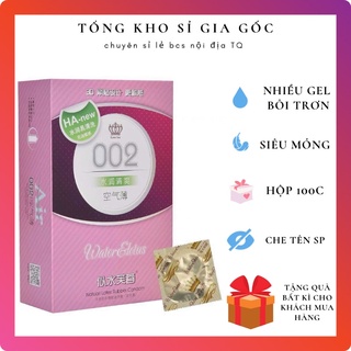 Bao cao su 002 nội địa trung không mùi vị ngọt hộp 100c