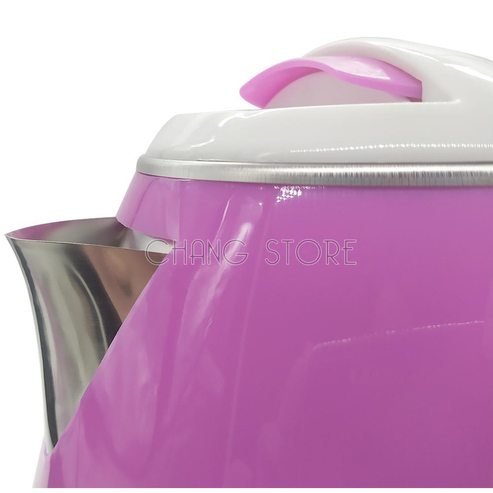 Ấm Đun Nước Siêu Tốc Kettle 2 Lit, An Toàn 2 Lớp Cách Nhiệt, Kiểu Dáng Hiện Đại