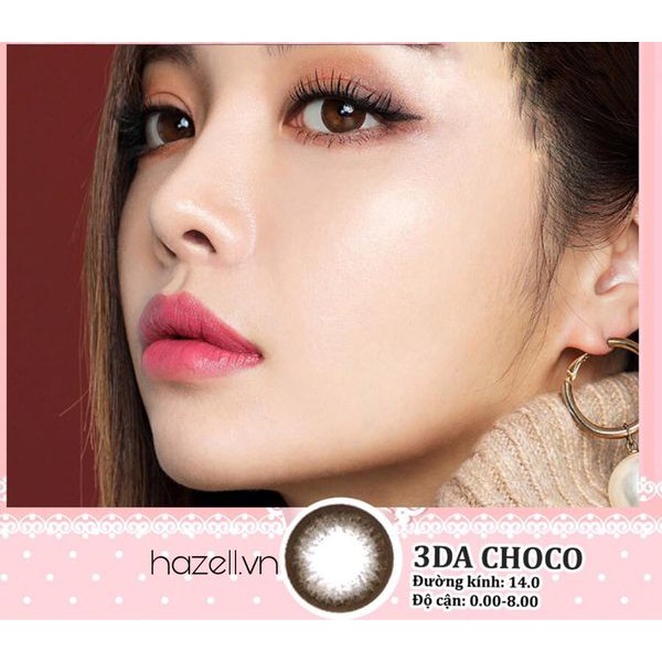 Lens 3DA120 Choco - Độ cận từ 1.00 - 3.75