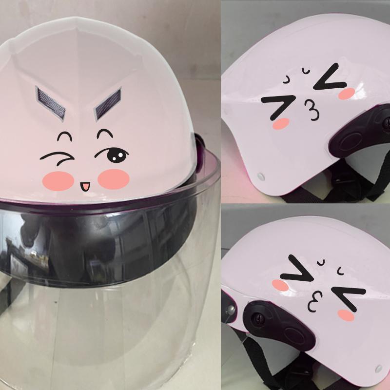 Miếng Dán Trang Trí Gương Chiếu Hậu Xe Hơi / Mũ Bảo Hiểm Họa Tiết Hoạt Hình Siêu Dễ Thương