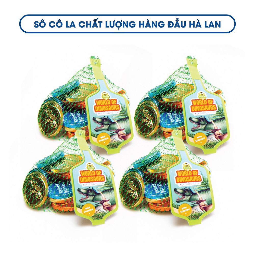 4 túm kẹo sô cô la đồng tiền vàng Steenland 20 - 30g